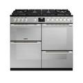 Stoves Sterling Deluxe ST DX STER D1000DF GTG SS 100cm Dual Fuel Range Cooker - Stainless Steel - A Rated