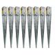 8 x Fence Post Holder 75mm posts Support Drive Down Spike Wedge Grip Galvanised for 75mm x 75mm posts, 600mm spike (3" x 24") Eliza Tinsley Swiftpost, Pack of 8