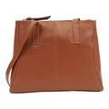 Lloyd Baker London Zip Top Genuine Leather Tote Bag, Shoulder Bag, Women’s leather Handbag, HAMPI (COGNAC)