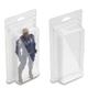 SIXPOINTS Action Figure Display Case - Inspired Blister Clamshell Protective Case,Compatible with Small Loose 3.75" Action Figure ,Prevent Scratches PET Protector - 30 Pack