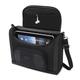 USA Gear Tablet Bag Compatible with 11 inch iPad Pro, 10.9 inch iPad Air, 10.2 inch iPad - Compact Messenger Bag with Durable Exterior, Soft Adjustable Interior Fits Keyboard, Charger, more (Black)