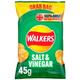 Walkers Salt & Vinegar Crisps 32x45g (Wholesale Box)