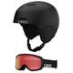 Giro Ledge MIPS Asian Fit Combo Pack Ski Helmet - Snowboarding Helmet with Matching Goggles Matte Black/Black Wordmark M (55.5-59cm)