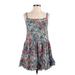 Wild Fable Casual Dress - A-Line: Blue Floral Dresses - Women's Size X-Small