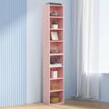 Ebern Designs Giankarlo Bookcase Wood in Pink | 70.9 H x 11.6 W x 9.3 D in | Wayfair 9888F1370AE542FEB0E4D30F1DFE22AF