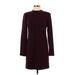 Babaton Casual Dress - Shift: Burgundy Dresses - Women's Size 2
