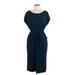 Torrid Casual Dress - Midi: Blue Stripes Dresses - Women's Size Medium Plus