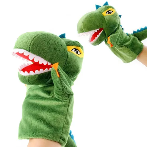 Dinosaurier mario handschuh puppets handpuppe theater puppe spielzeug plüsch puppe geschichten reden