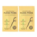 100Pcs Floss Picks Dental Flosser Sticks Eco Freundliche Zahnbürste Zahnstocher Biologisch Abbaubar