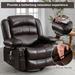 Massage Swivel Rocker Recliner Chair with Vibration Massage and Heat Ergonomic Lounge Chair for Living Room with Rocking