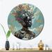 Designart "Orisha Osunmare African Gracious Goddess" African American Woman Oversized Wall Clock