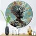 Designart "Orisha Osunmare African Gracious Goddess" African American Woman Oversized Wall Clock