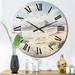 Designart "Beach Photo Dune Dreams II" Nautical & Beach Oversized Wall Clock