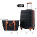 ABS Hardshell Luggage Set 24" Spinner Suitcase w/TSA Lock + Travel Bag