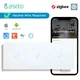 BSEED Zigbee Light Switches Triple 1/2/3Gang Smart Wall Switches Wall Touch Switch ZigBee Smart Life