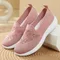 Summer Mesh Knitting Sneakers Women Breathable 2023 Shoes Non-slip Ladies Casual Nurse Office Shoes