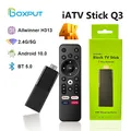 Wholesale iATV Q3 TV Stick Android 10.0 Allwinner H313 Portable Smart TV Box Voice Remote WiFi