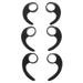 Etereauty 6Pcs Creative Earphone Clip Hook Silicone Headphone Ear Hook Hanger Ear Hook