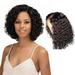 XIAQUJ European and American Wig Women African Curly Hair Small Curvature Hand Rolled Strip Net Set Head Wigs for Women Black