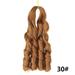 XIAQUJ Large Curl Wig Big Wave Braid Wig Hair Receiving Bundle Double Extensions Wigs for Women D