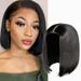 XIAQUJ Medium Length Wigs for Black Women Short Cuts Wigs for Black Women Medium Length Straight Black Ladies Wigs Straight Black Hair 13.8in Wigs for Women Black