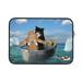 Bingfone Two Brave Cats Are Floating On The Sea Iceberg Laptop Sleeve Case 15 Inch 360Â° Protective Computer Carrying Bag