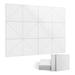 12 Pack Acoustic Panels 12 X 12Inch Decorative Soundproofing Panels Wall and Ceiling Acoustical Panels White