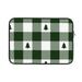 Bingfone Green White Lumberjack Plaid Laptop Sleeve Case 13 Inch 360Â° Protective Computer Carrying Bag