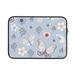 Bingfone Blue Butterfly Laptop Sleeve Case 13 Inch 360Â° Protective Computer Carrying Bag