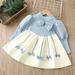 Godderr 9M-8Y Girls Ruffled Sweater Dress Skirt with Bow for Baby Newborn Cute Winter Autumn Knit Sweater Dresses Kids Toddler Fashion Skin-Friendly Knitwear Dress Pleated Long Sleeve