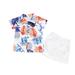 Shiningupup Kids Toddler Baby Boys Short Sleeve Print Shirt Tops Solid Shorts Pants Outfit Set 2Pcs Boys Size 10 12 Funny Baby Boy Outfits 0 3 Months Fall Baby Boy Rompers 9 Months