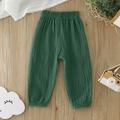 LYCAQL Baby Girl Clothes Toddler Boys Girls Pants Spring Summer Boys Girls Loose Trousers Solid Color Fashion 6 Month Baby (AG 4-5 Years)