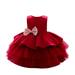 DxhmoneyHX Girls Dress Toddler Baby Girls Backless Big Sequins Bowknot Tutu Gown Formal Wedding Party Ball Gown Dress