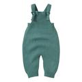 Shiningupup Baby Knit Romper Cotton Sleeveless Strap Boy Girl Solid Sweater Clothes Baby Jumpsuit Boys Size 8 10 Toddler Boy Clothes Fall Winter Toddler Romper Boy Size 3