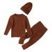 Shiningupup Baby Girls Boys Solid Autumn Ribbed Long Sleeve Knit Sweater Headbands Set Clothes Baby Outfit Boy Toddler Sweatshirts 3T Girls Baby Boy Rompers 6 9 Months Zipper