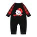 DeHolifer Christmas Man Daddy Print Blouse Tops and Pants Family Clothes Pajamas and Plaid Family Christmas Pajamas Red Baby6M