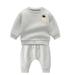 Baby Girls Boys Autumn Winter Knit Letter Cotton Long Sleeve Pants Set Clothes Gifts for Women Pink Toddler Boys Clothes 2T Long Sleeves Baby Boy Rompers Baby Bodysuit Boy Long Sleeve