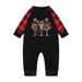 DeHolifer Christmas Man Daddy Print Blouse Tops and Pants Family Clothes Pajamas and Plaid Family Christmas Pajamas Red Baby12M