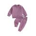 Shuttle tree Toddler Newborn Baby Boy Girl Outfit Long Sleeve Sweatshirts Pants Clothes Set Infant Boys Fall Winter 2PCS