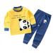 Toddler Kids Baby Boys Girls Long Sleeve Cartoon Tops PjÃ¢Â€Â™S Pants Sleepwear Pajamas Outfits Set 2Pcs Gifts for Toddlers Toddler Clothes for Boys 3T Baby Boy Rompers 6 9 Months Linen