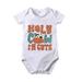 Toddler Shirts 5T Boys andGirls Holy Cow Im Cute Cartoon Print Short Sleeved Crawl Clothes 1 To 10 Years Old Children Baby Girl Rompers 9-12 Months Dressy Baby Bodysuit Boy Long Sleeve