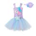 Fattazi Toddler Kids Girls Cartoon Role Play Fancy Hairband Mesh Tulle Princess Dress