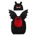 ZRBYWB Toddler Baby Girl Boy Clothes Bat Monster Soft Vest Tops Sets With Wing Hat 3 Piece Set Clothes Set