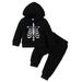 ZRBYWB Baby Boy Outfit Long Sleeve Pumpkin Skeleton Hoodie Sweatshirt Top Pant Toddler Fall Winter Clothes Set Outfit Set