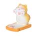 Mini Mobile Phone Stand Cute Cat Cellphone Holder Resin Mini Portable Mobile Phone Stand Desktop Cell Phone Stand Bracket for Home Office Desk Car Yellow Cat