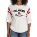 Women's Ash Oklahoma Sooners Sabrina 3/4-Sleeve T-Shirt