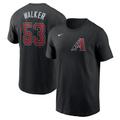 Men's Nike Christian Walker Black Arizona Diamondbacks 2024 Fuse Name & Number T-Shirt
