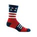 Darn Tough Men's Captain Stripe Lightweight Micro Crew Socks, Stars and Stripes SKU - 781252