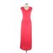 Fraiche by J Casual Dress - Maxi: Red Dresses - Women's Size Large