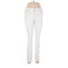 Gap Outlet Jeggings - High Rise Skinny Leg Boyfriend: White Bottoms - Women's Size 8 - Light Wash